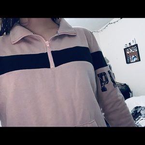 Victoria secret pink quarter zip up hoodie